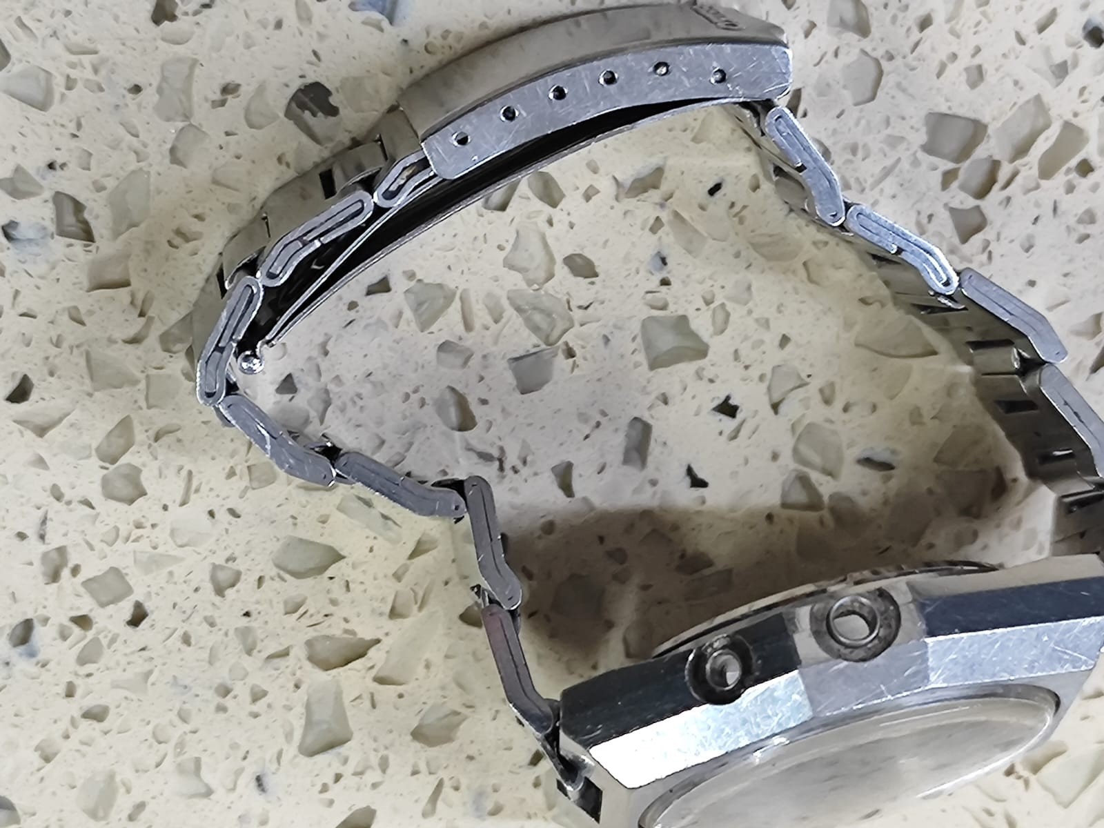 1976 Seiko BellMatic Alarm 4006-6050 Case & The bracelet only Used