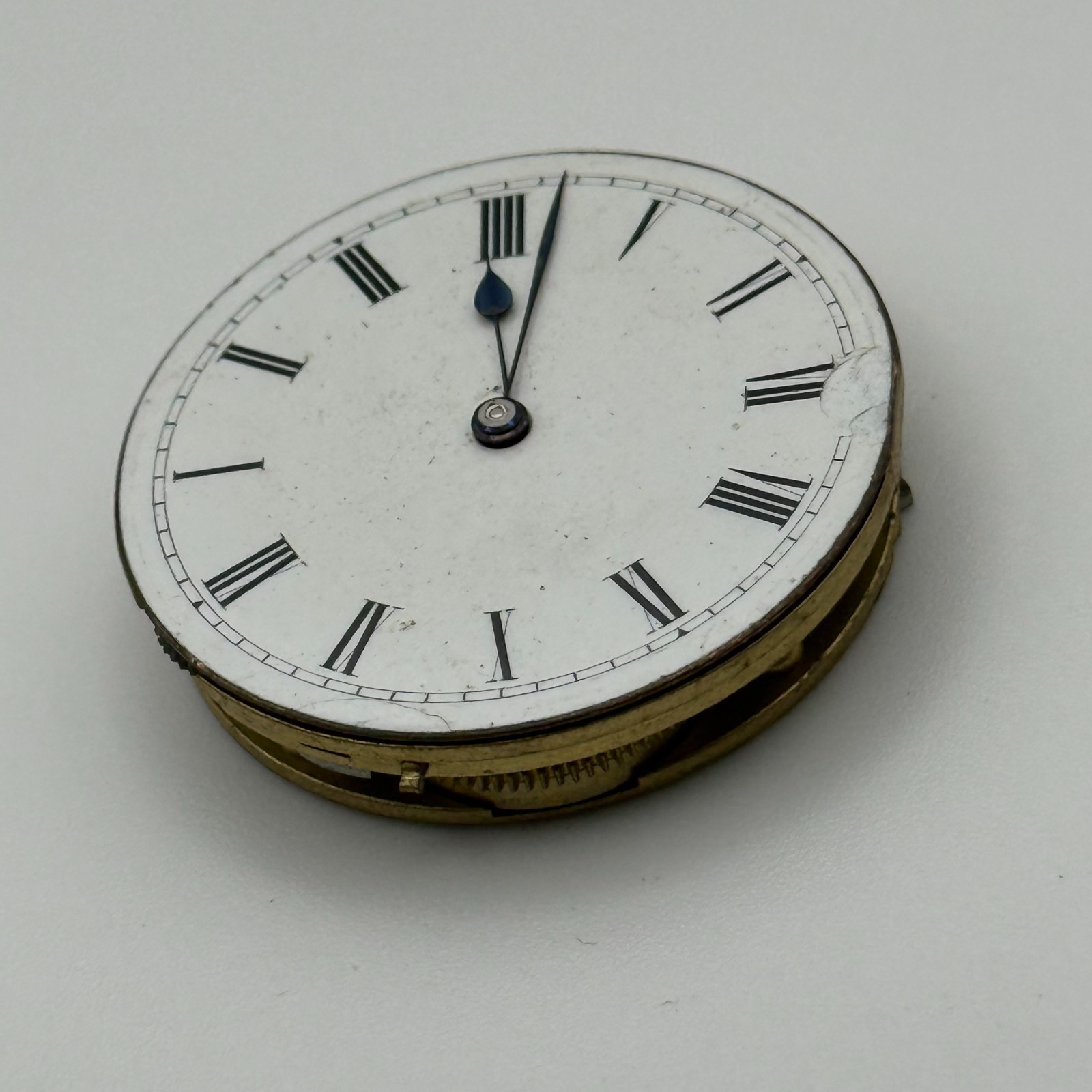 English Lever Pocket Watch Movement – Unidentified – Parts / Repair 35.7mm