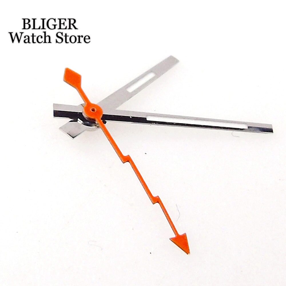 Orange Blue Yellow Flash Watch Hand fit NH35A NH36A Automatic Movement Silver