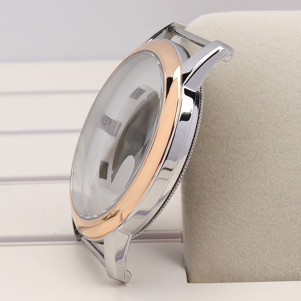 43.3mm Diver Watch Case Silver Golden altiplano Style 10ATM For Miyota 1L45/GM10
