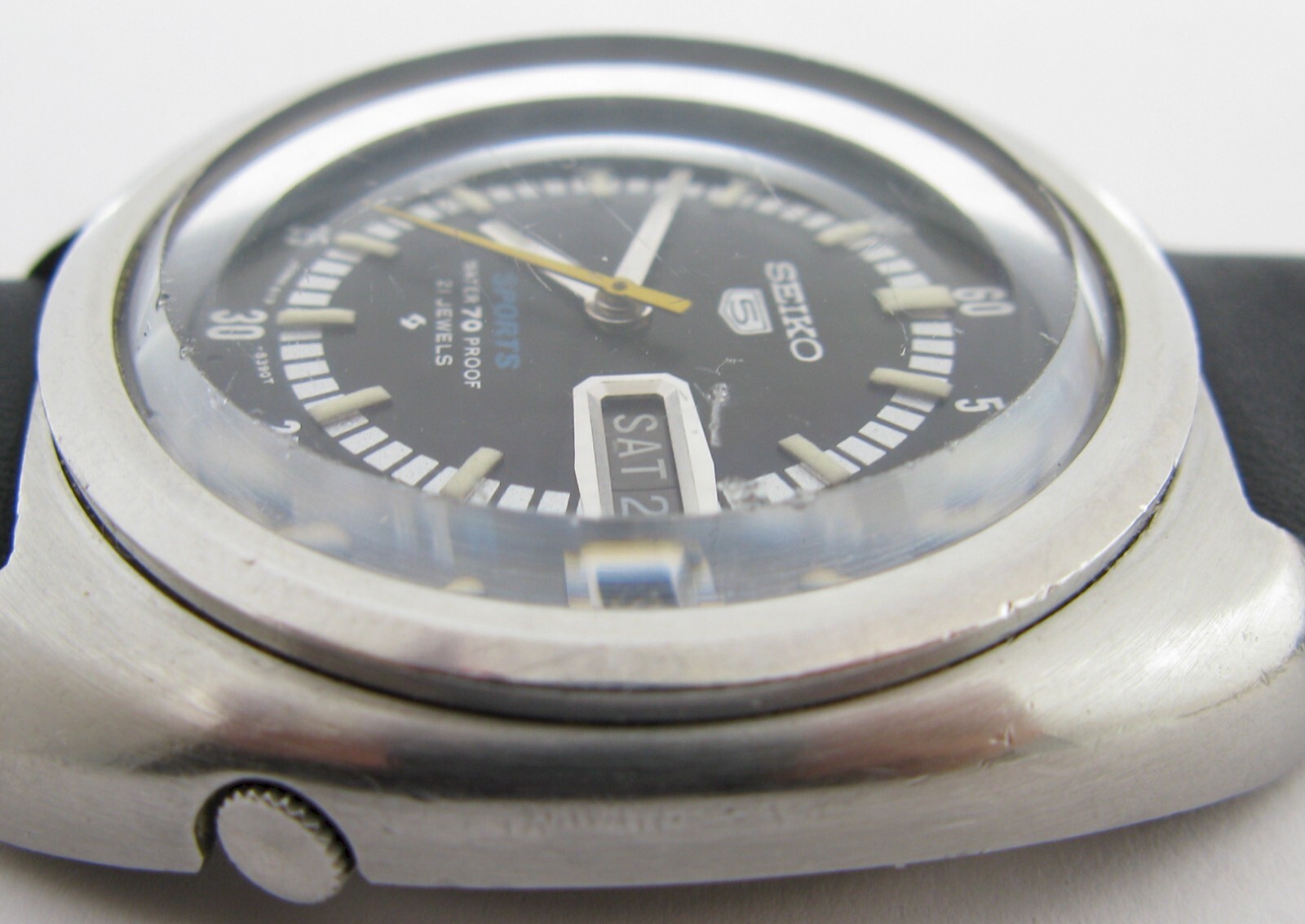 Seiko 5 Watch Sports 70 m 21 jewels 6119 8390 in stainless steel