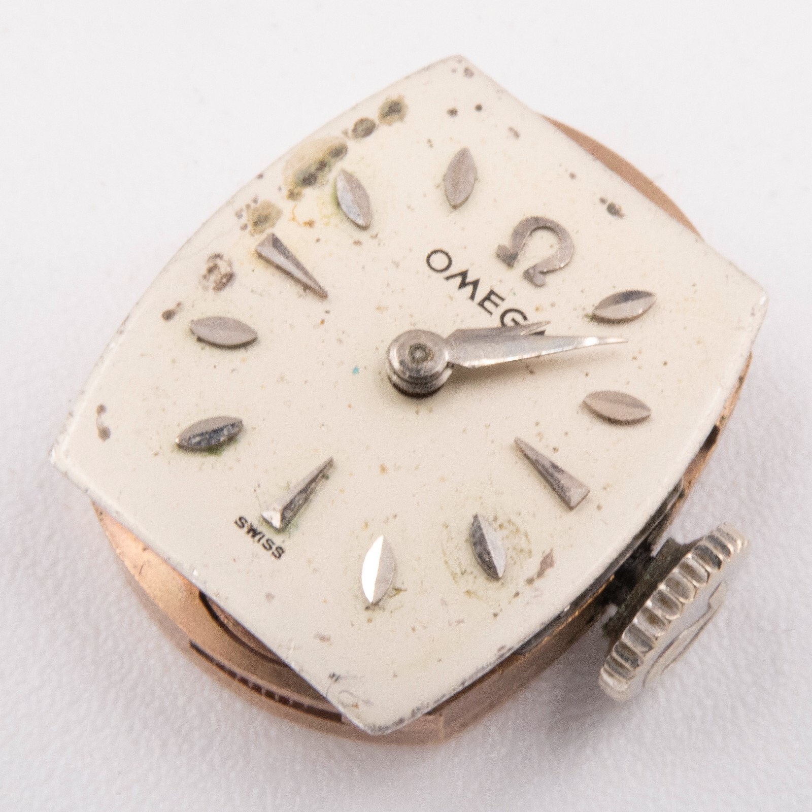 Vintage Omega Caliber 482 17-Jewel 2-Adjustment Wristwatch Movement, Keeps Time