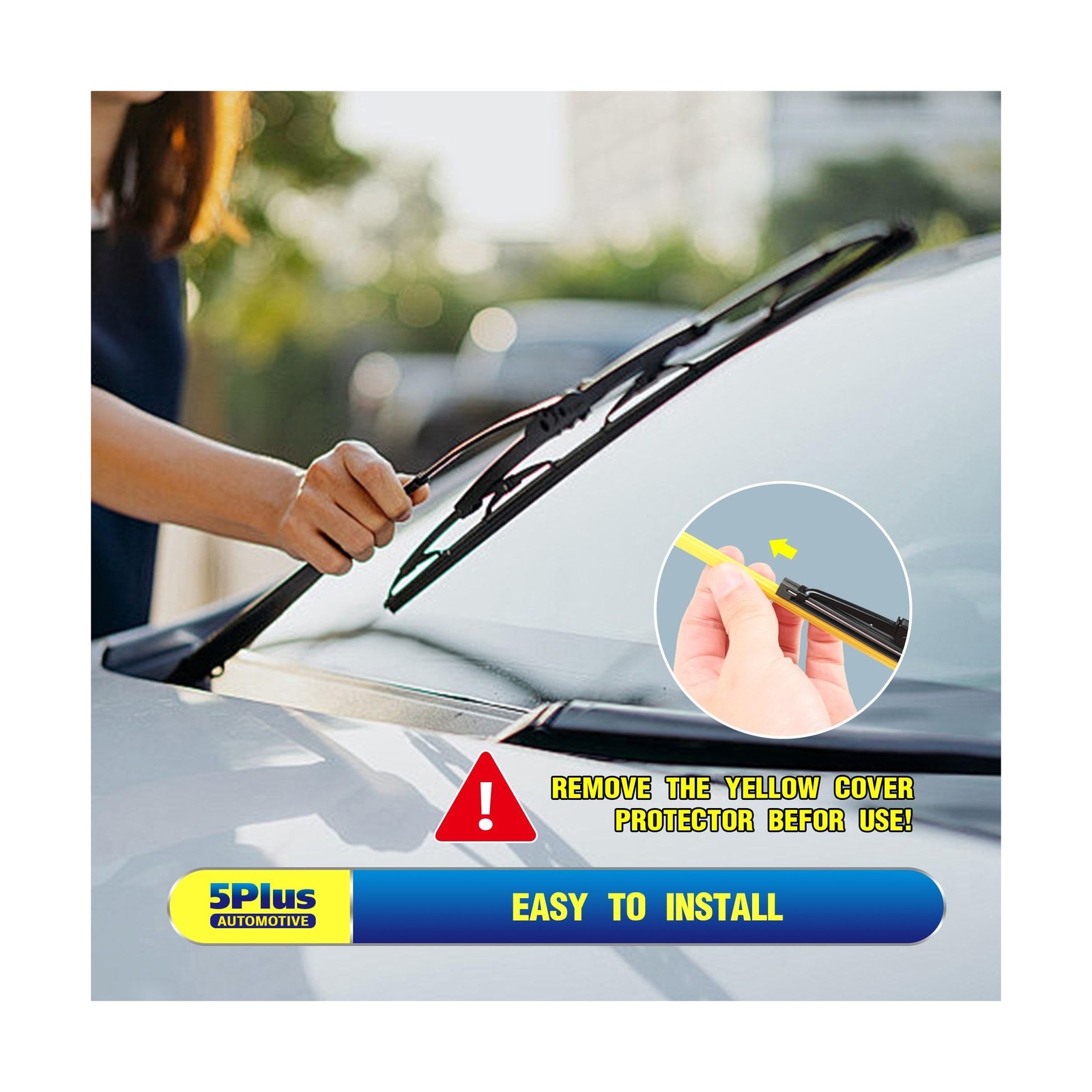 5 PLUS® 22″ Wiper Blades 2 Pack Replacement for Ford F150 F250 F350 F450 F5