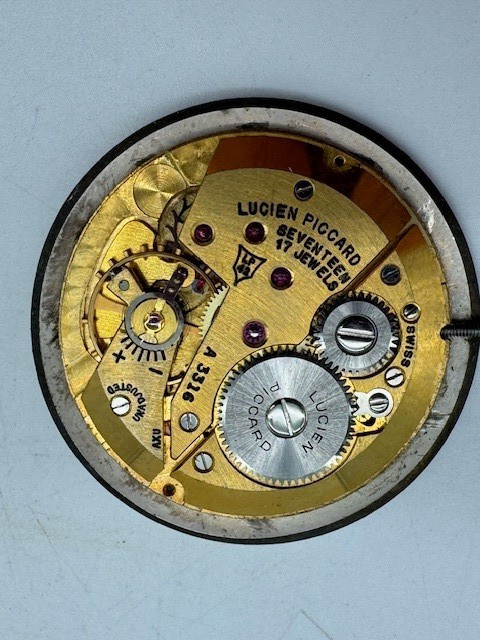 Vintage Lucien Picard Swiss 17 Jewels A3316 Watch Movement WORKS