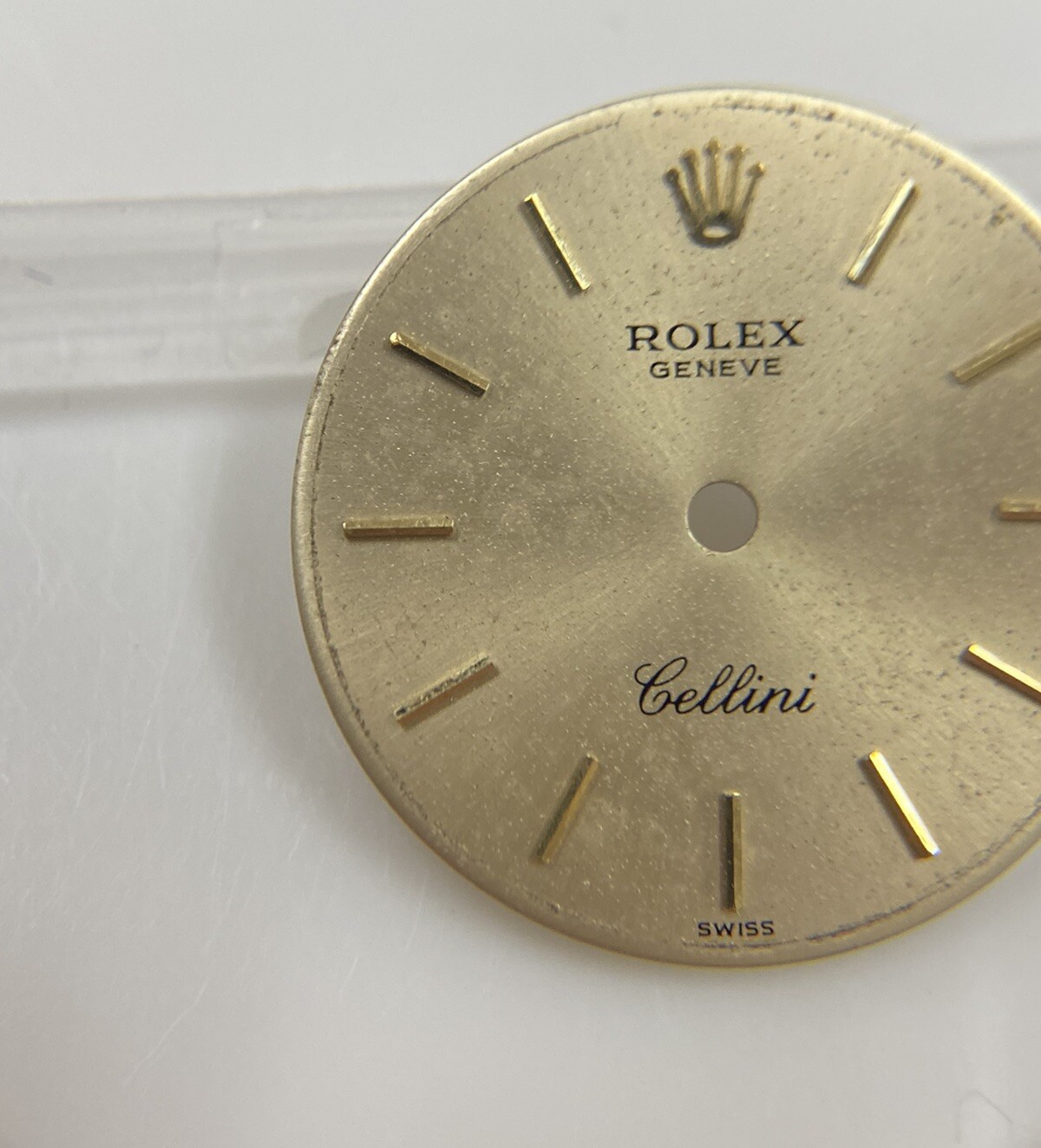 Original Rolex Cellini Caliber 1602 20mm Gold Dial