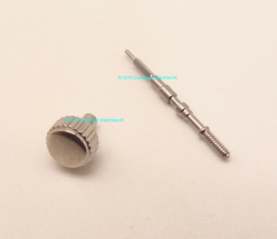 CROWN + STEM FOR SEIKO 7S26-02J0 SNK809 SNK807 SNK805 SNK807