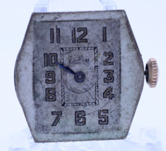 ELGIN TRENCH WRIST WATCH MOVEMENT GR. 431, 7j, 6/0s 24128055 FOR REPAIR (M10)