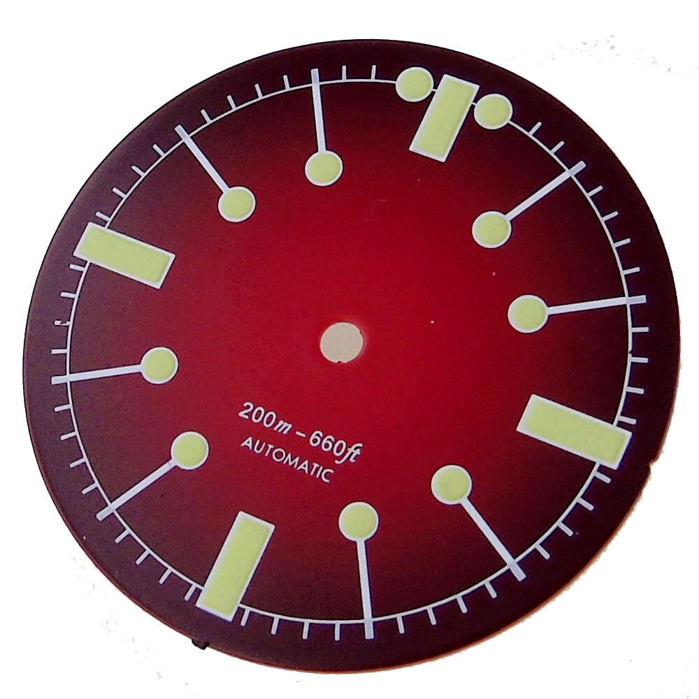 31mm No Logo Watch Dial Green Lume for NH35 NH36 ETA2824 PT5000 Movement Parts