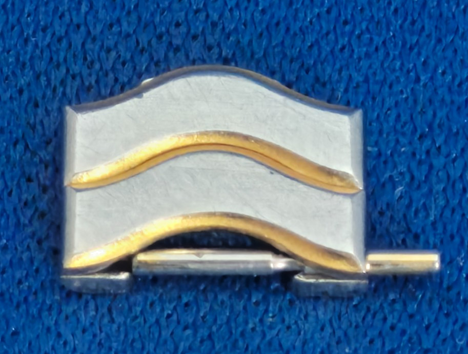 EBEL Sport Wave Classic 10mm Extra 2-Link Stainless Steel 18k Gold with Pin