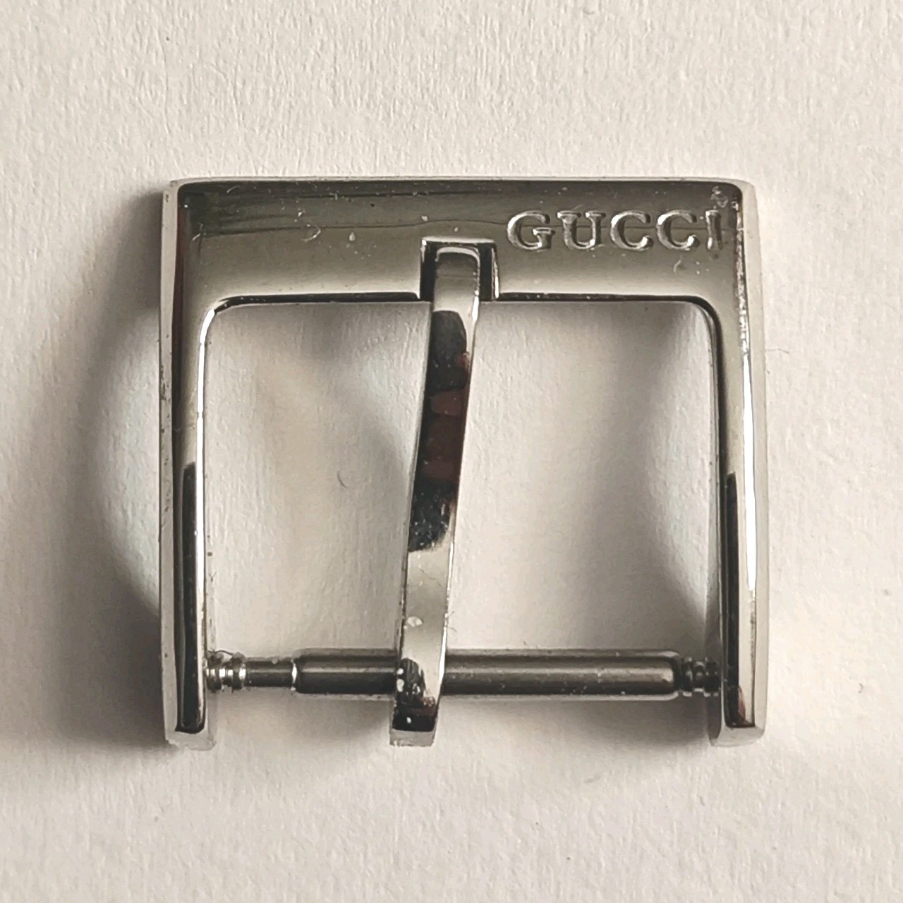 Genuine GUCCI 14mm Stainless Steel Silver Tone Watch Buckle