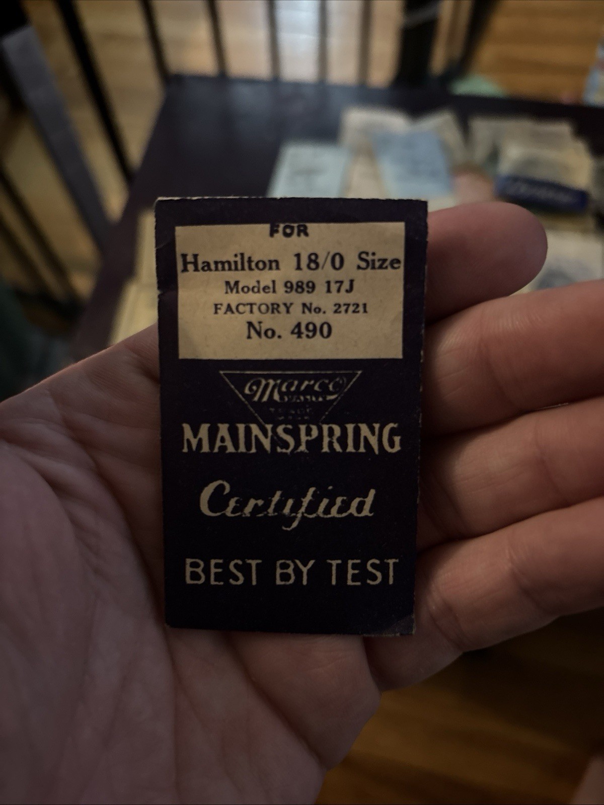 Hamilton Watch Mainspring Lot, Steel, Fits 989 747 748, Assorted Sizes pocket