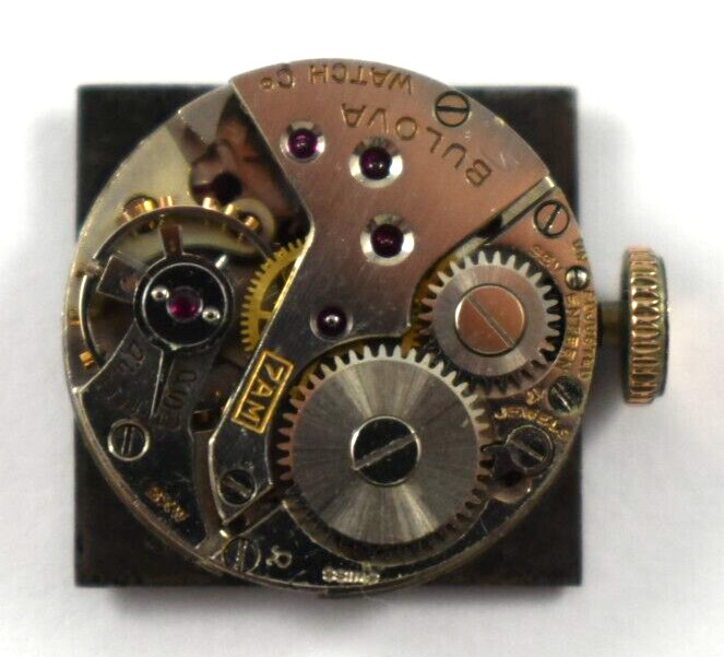 Vintage Bulova Manual Wind 17J 7AM Wrist Watch Movement lot.fi