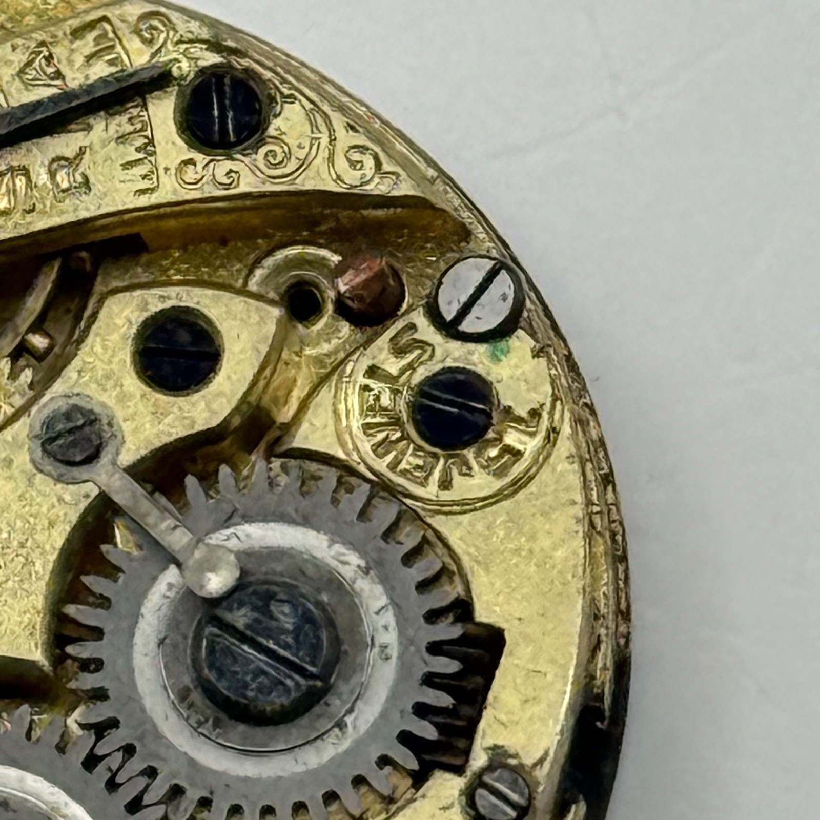 Rolex Rebberg Watch Movement 15 Jewels Swiss Manual Wind Parts Repair 25.4mm