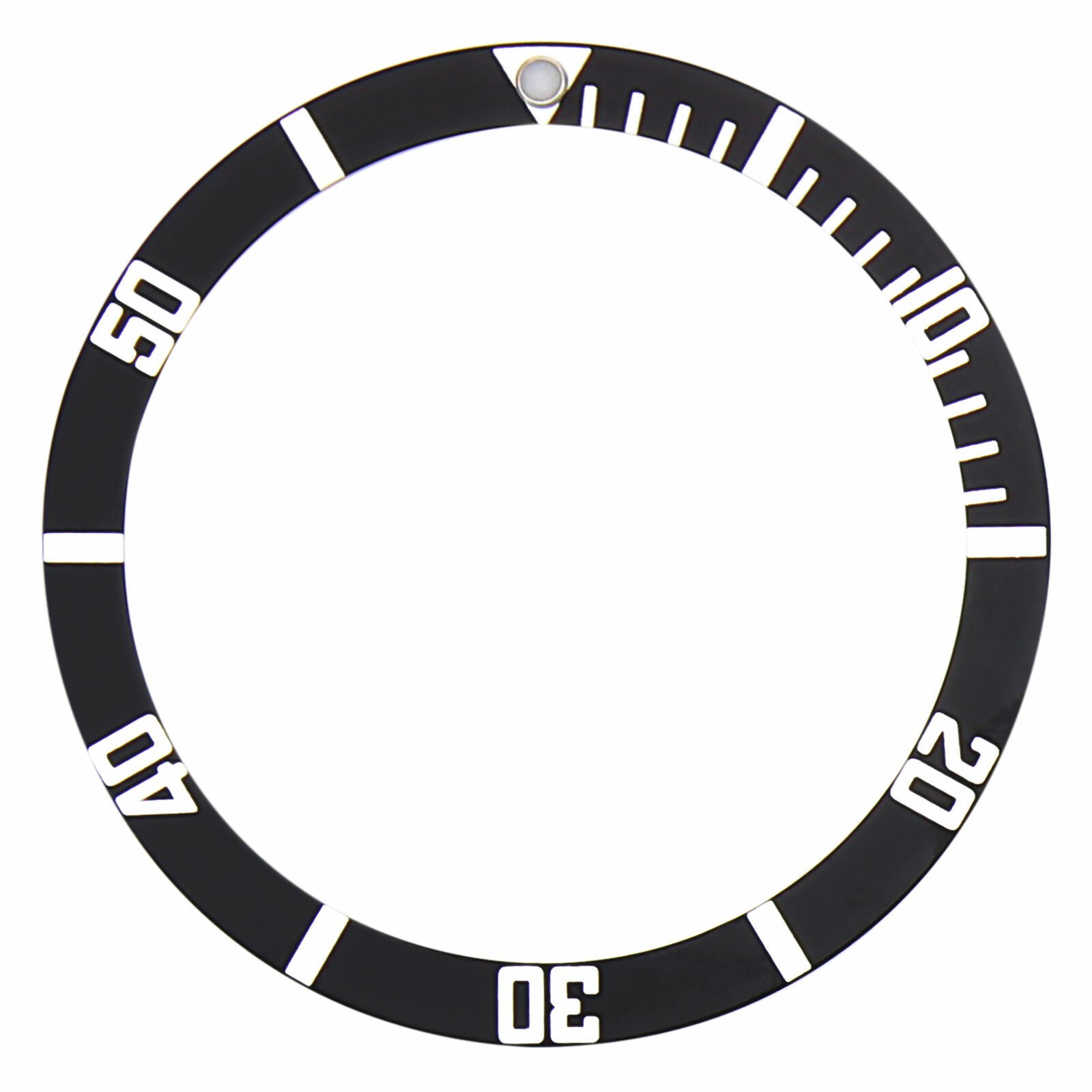 BEZEL INSERT FOR SEIKO 6105 7002 6309 7S26 6309 6306 7002 7548 SKX007 BLACK FLAT