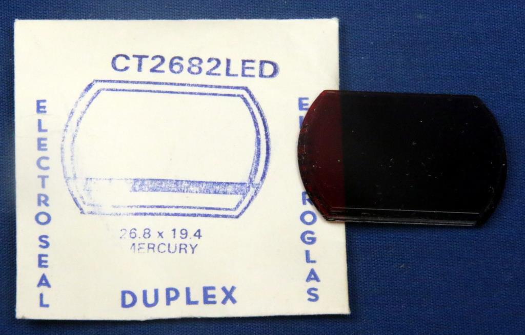 JD17. RED LED DIGITAL WATCH CRYSTAL ROUND & RECTANGULAR SHAPE YOU SELECT SIZE