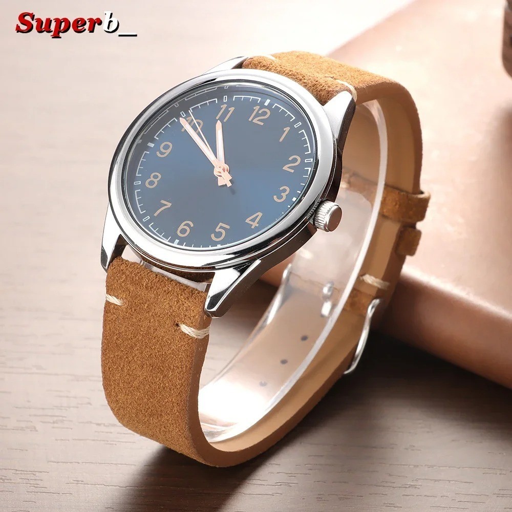 18 19 20 21 22 MM Soft Suede Leather Vintage Strap Watch Band Quick Release