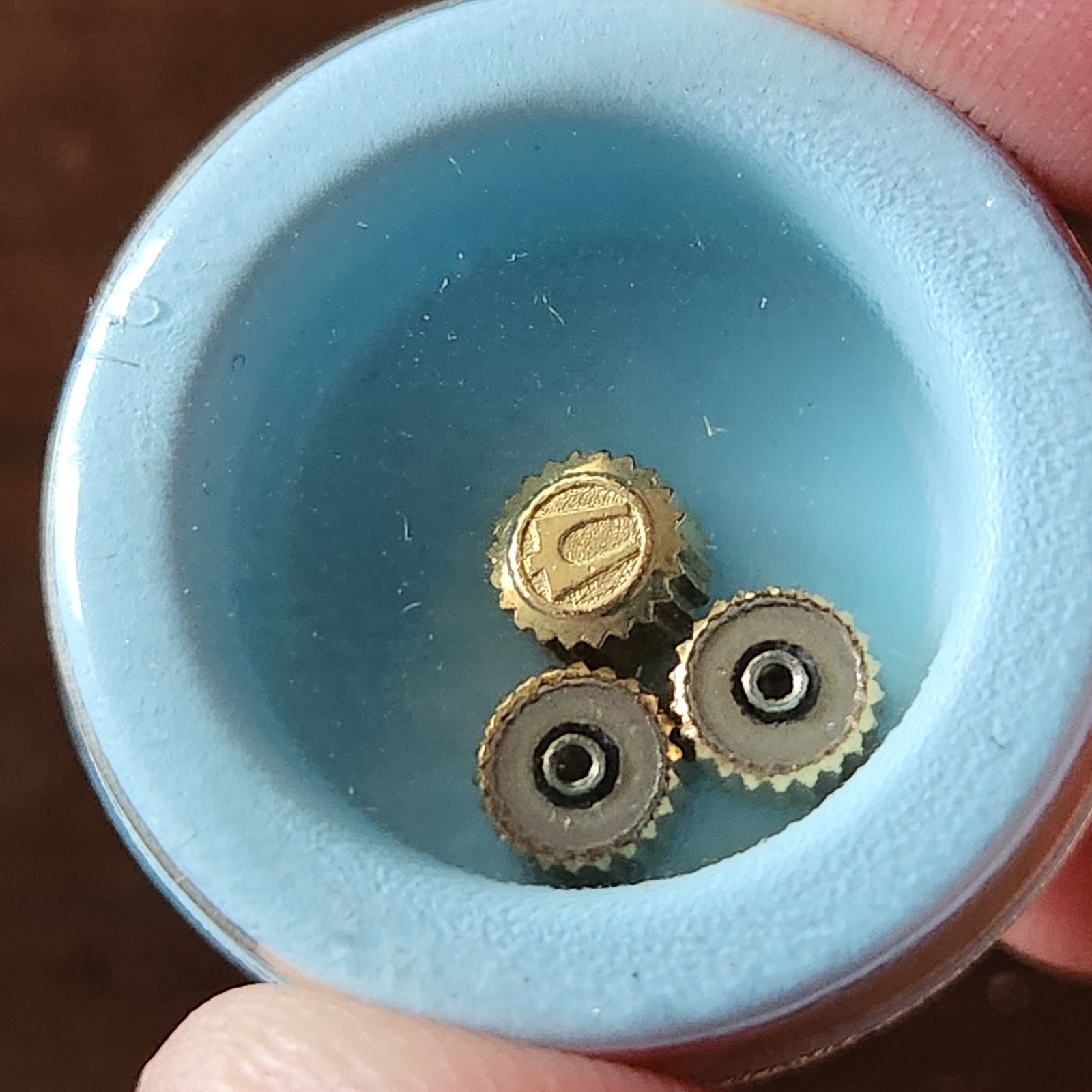 Bulova Accutron Crown NOS Part #102B-306Y Group 8 Yellow – ONE ONLY
