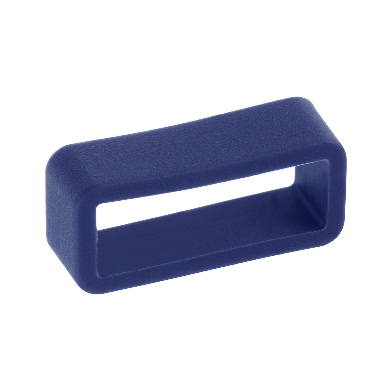 Watch Band Strap Loops Silicone for 18mm Width Watch Band, Deep Blue 4 Pcs