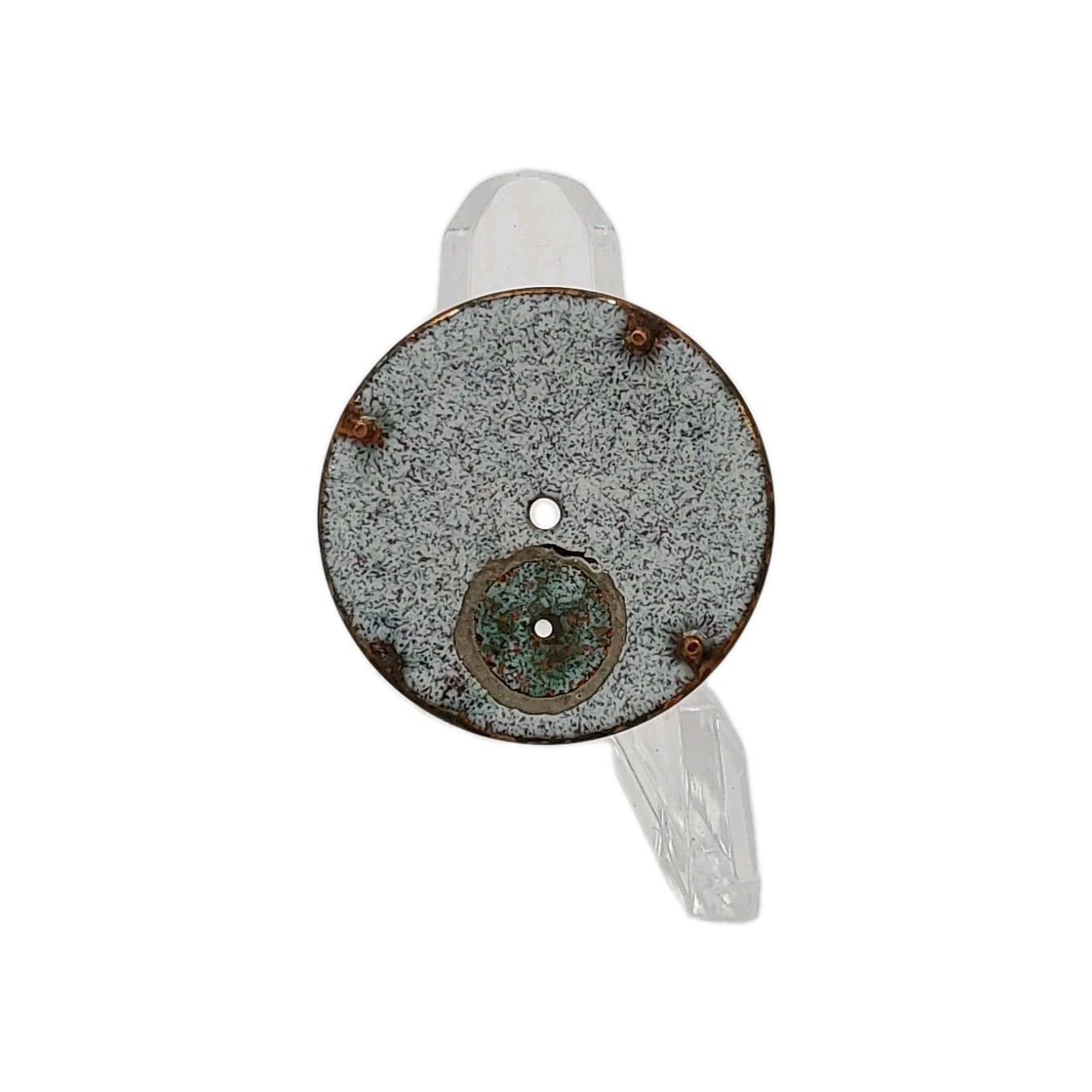 CD Peacock 28.9mm Sunk Enamel Pocket Watch Dial Only 618