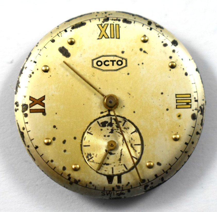 Vintage Octo Bienne Manual Wind Wrist Watch Movement lot.wi