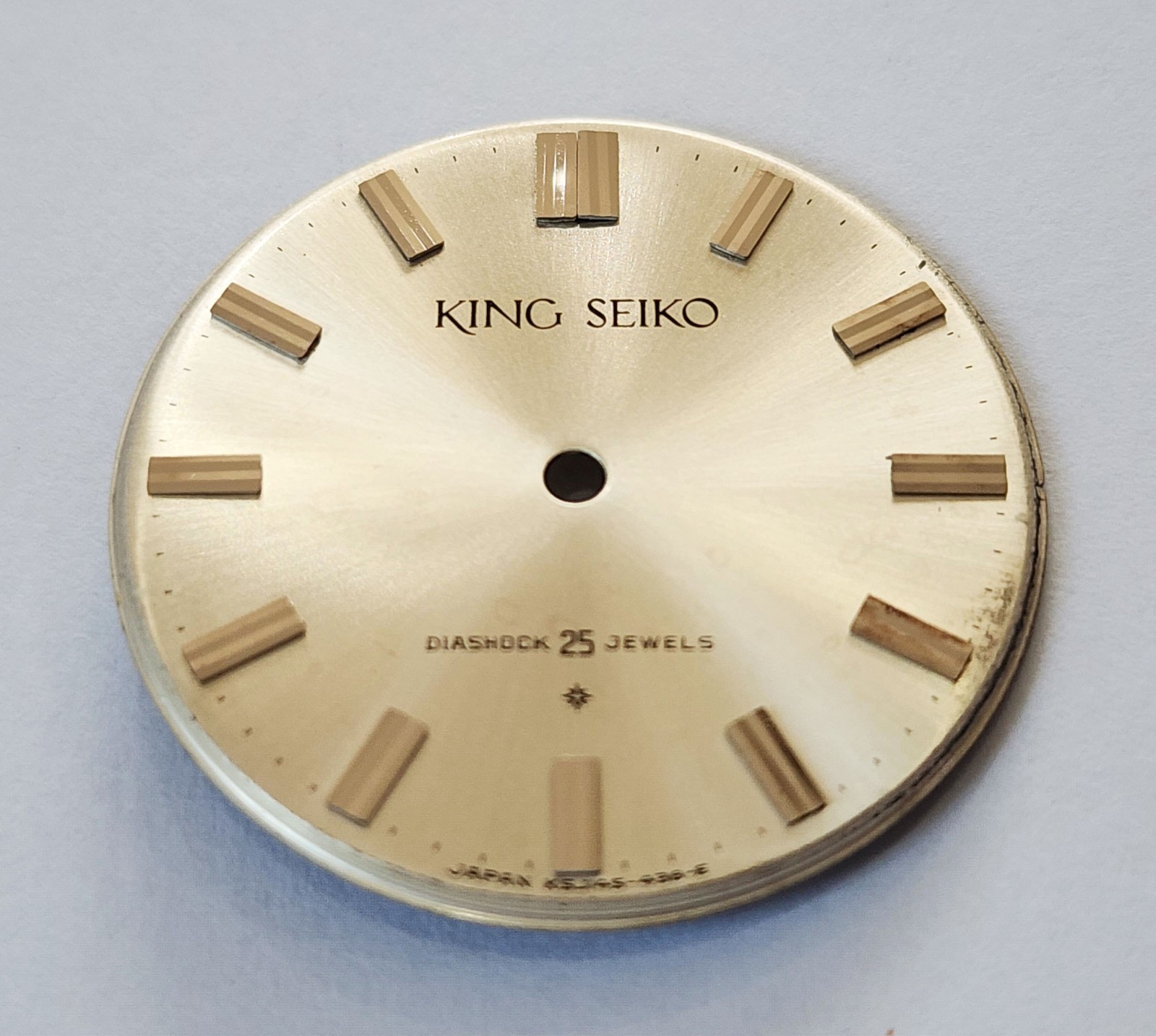NOS DIAL KING SEIKO 1ST DIASHOCK JAPAN KS J145-438-E Manually Wind MEN’S 2