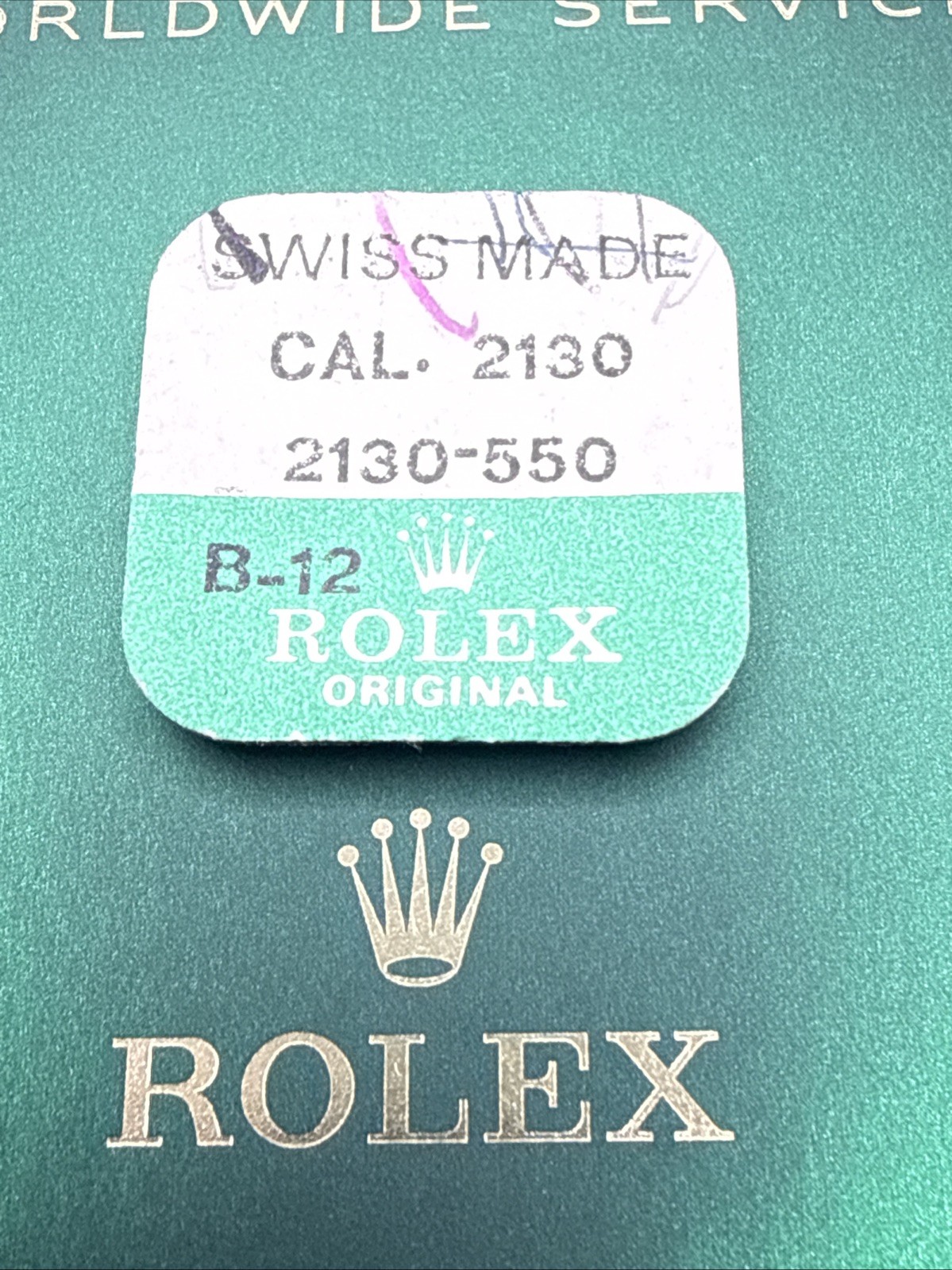 Rolex Authentic CAL 2130-550 Oscillating Weight New Factory Sealed