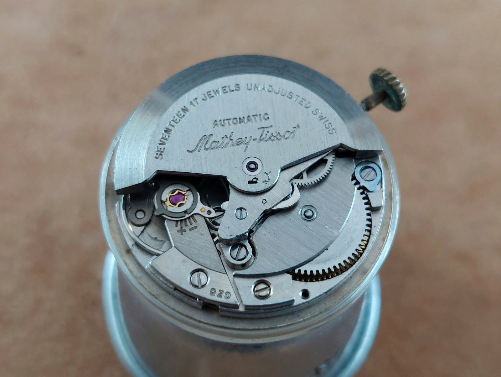 Vintage MATHEY – TISSOT Automatic Movement Caliber 4007N & Dial. Working!