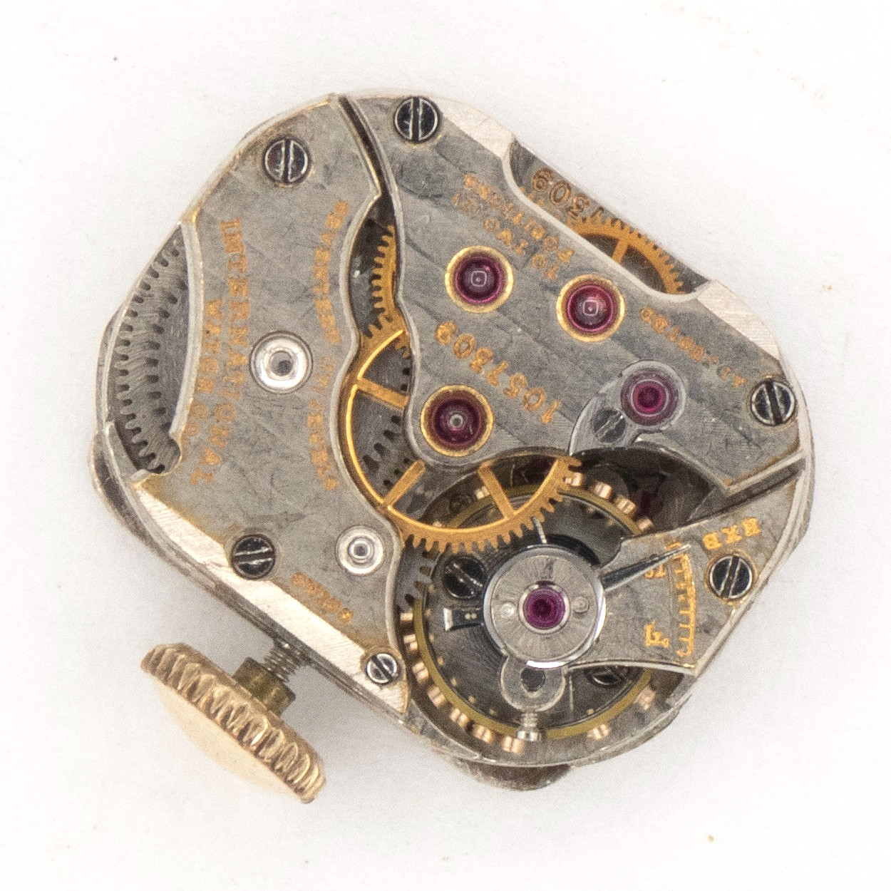 Vintage International Watch Co. IWC 12.1 x 15.2 x 4.5 mm Wristwatch Movement