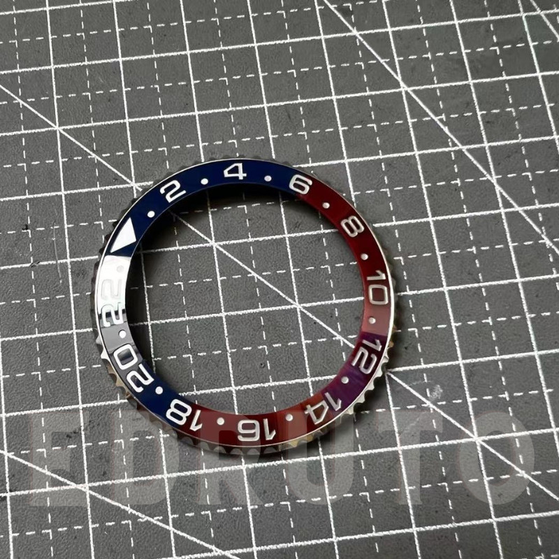 Custom Made Watch Bezel Insert Fits Rolex GMT Master II Pepsi 116710 126710