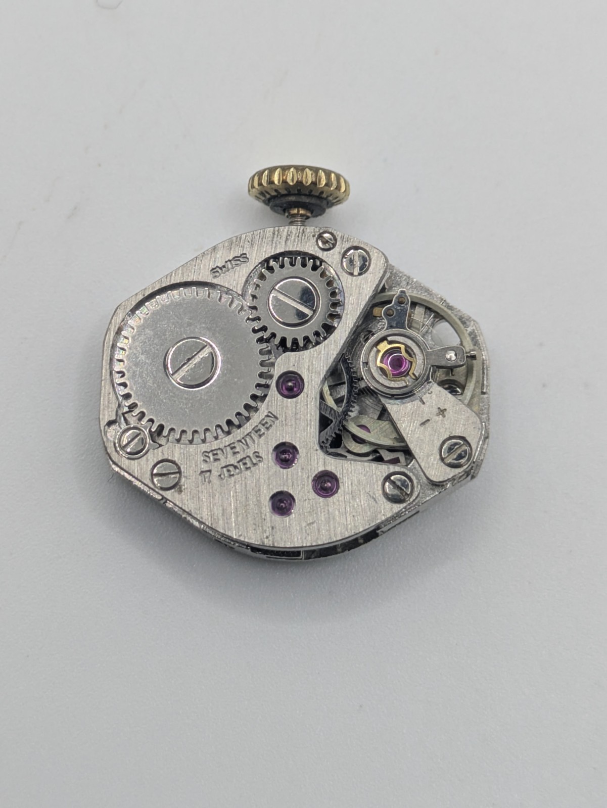 FHF ST 69-21 Perona Manual Wind Watch Movement 17 Jewels Photos/Video 18.3mm