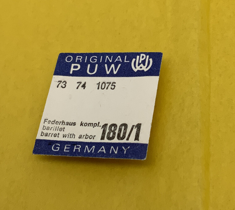PUW 73, 74 BARREL WITH ARBOR. PART 282. NEW OLD STOCK. (686)