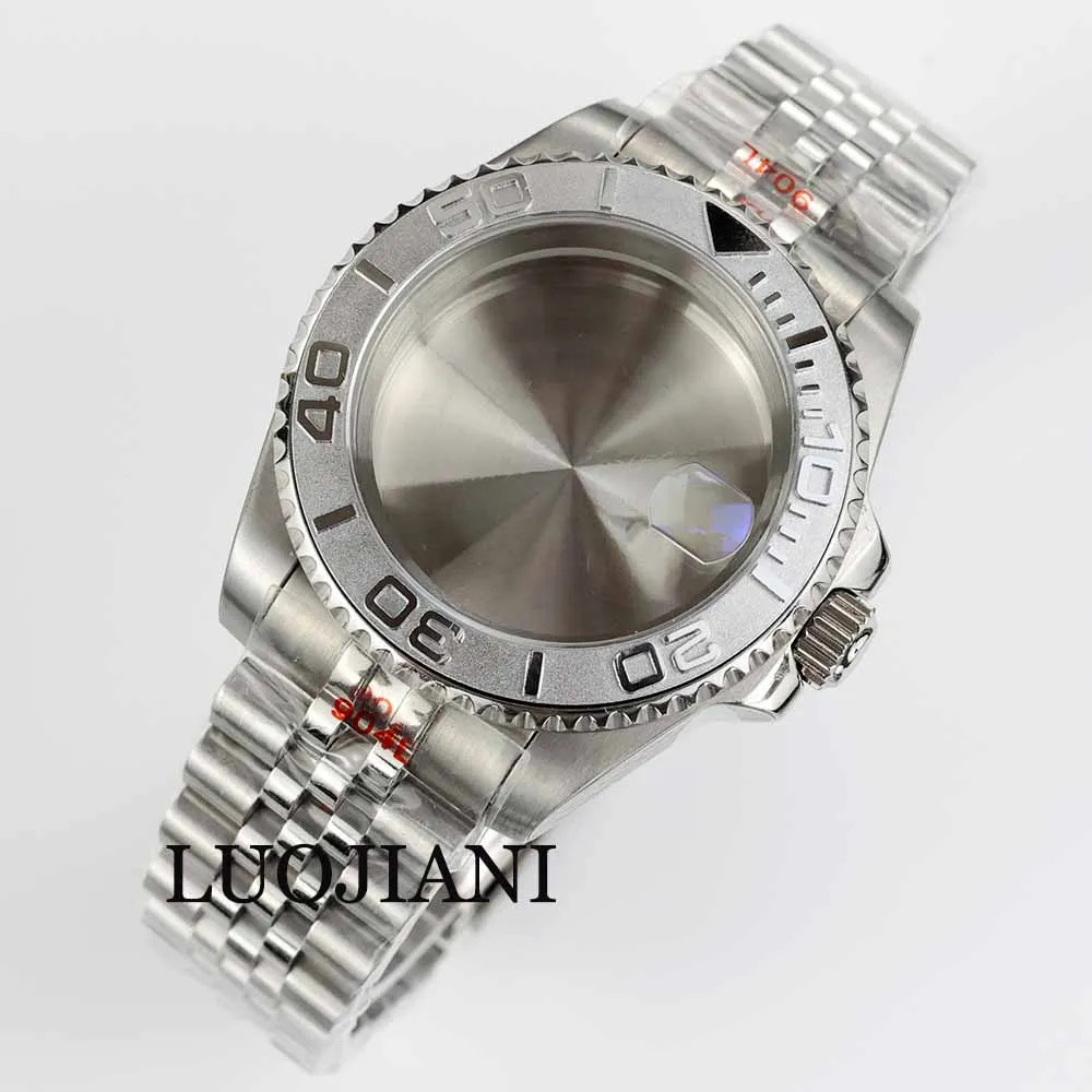 40mm NH35 Steel Case Ceramic Bezel Sapphire 28.5 Dial Jubilee Strap