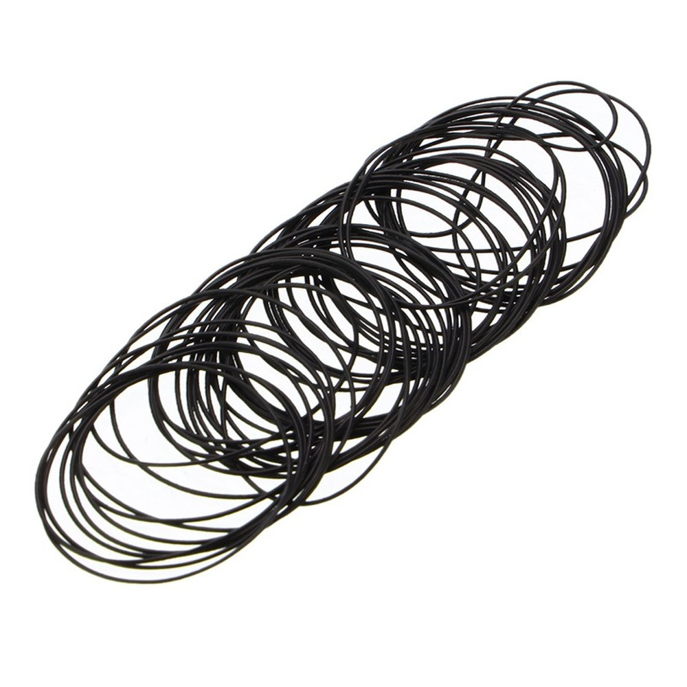 13-36mm DIA Rubber O Ring Waterproof Round Watch Back 0.6mm Gasket Rubber Seal