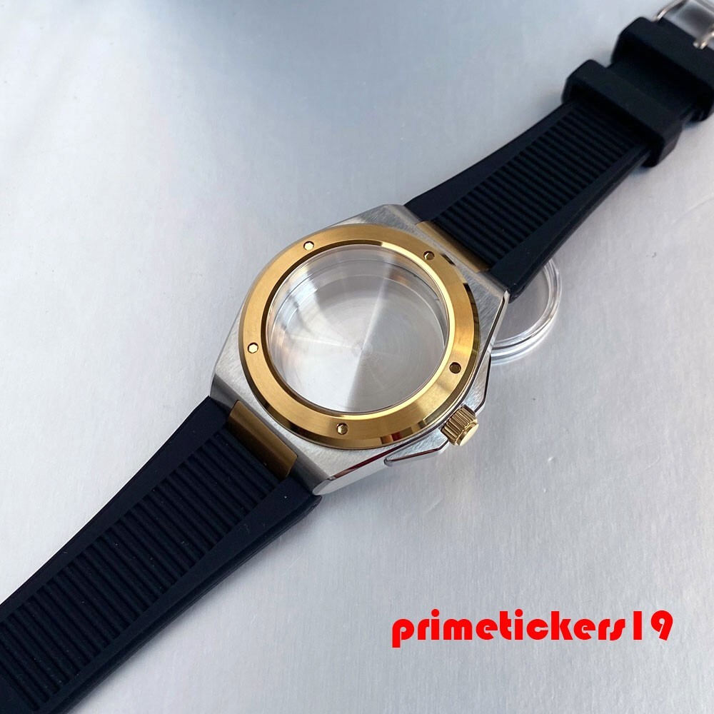 Dive Sapphire Two Tone Watch Case+Band Fit for Engineer Mod Parts NH35 PT5000