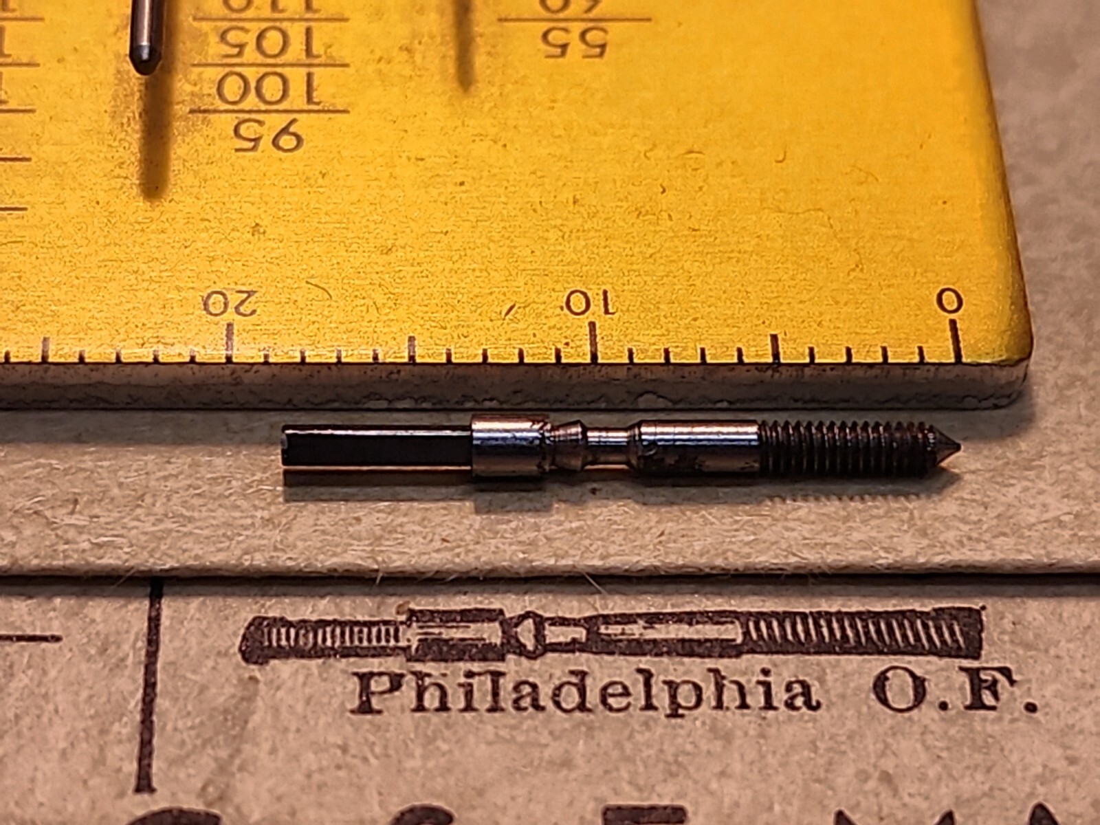 NOS American Pocket Watch Stem For 12s Philadelphia Open Face Case N-3483 Tap 2