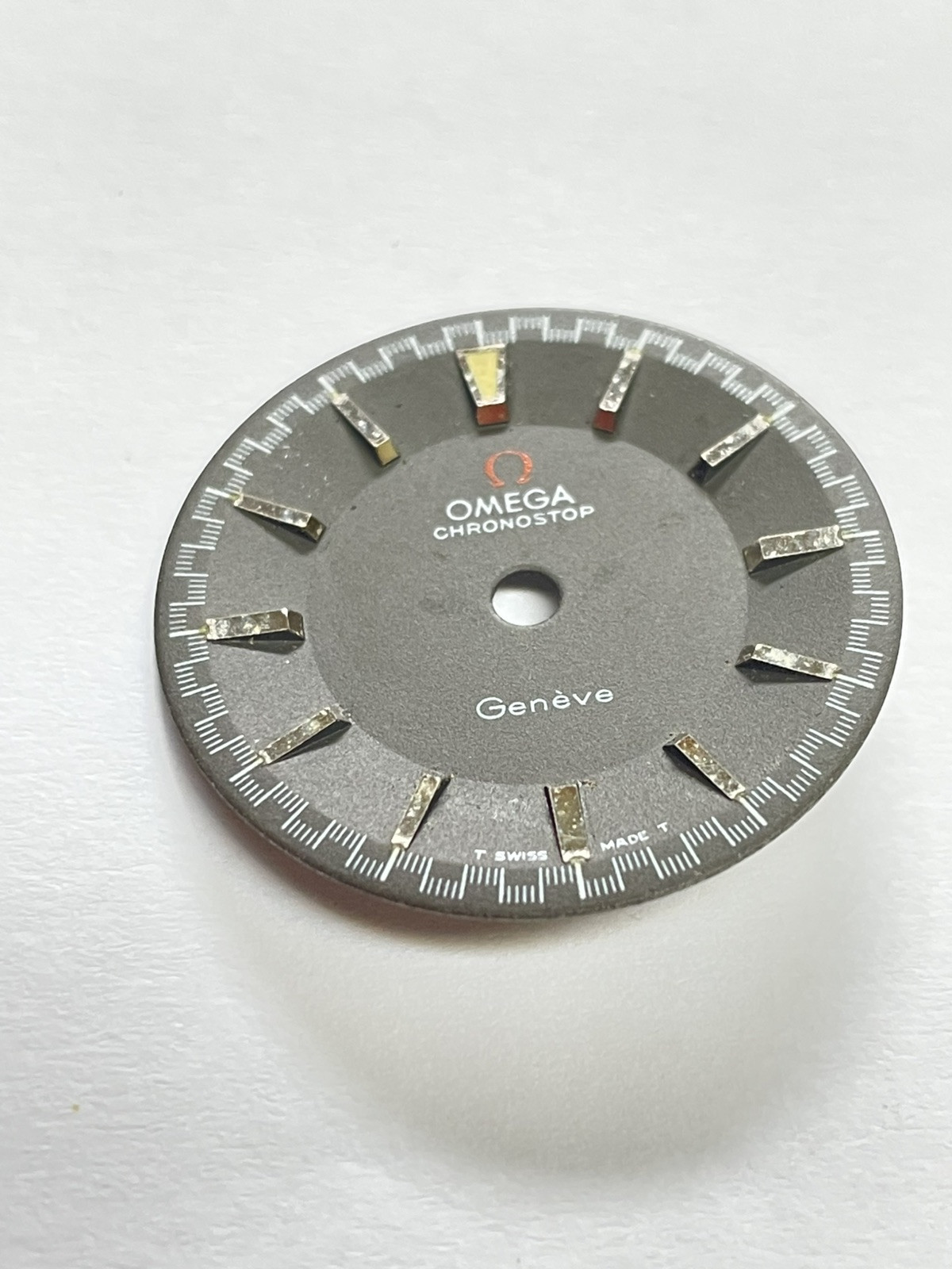 Used Omega Chronostop Dial 145.0010 145.009 28.5mm Diameter
