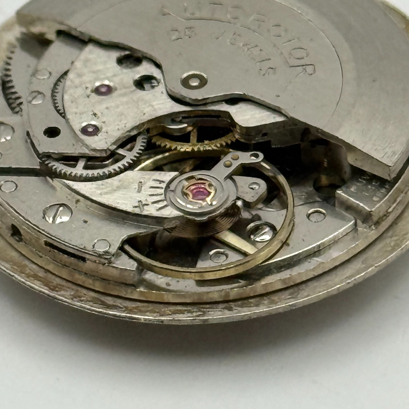 PUW 1361 Watch Movement Countess 25 Jewels Incabloc German Automatic Parts 30mm