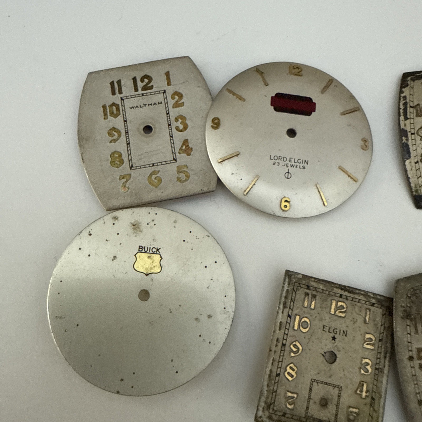 Lot Of Watch Dials (Bulova, Lord Elgin, Elgin, Waltham)