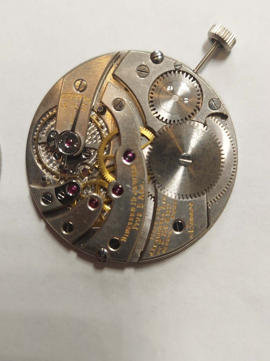 E.Koehn Collectible P.W.Movement For J.E.Caldwell 19 Jewels 5 Adj.mens Swiss
