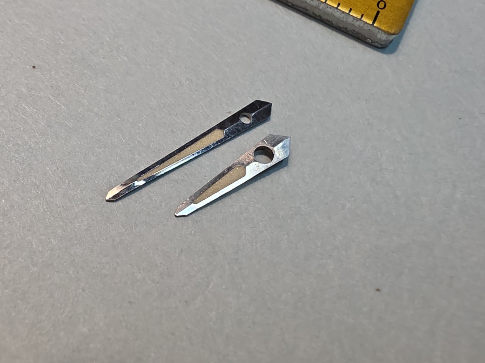 Set Of Original Unused Accutron 214 Astronaut Silver Trit Spear Hands