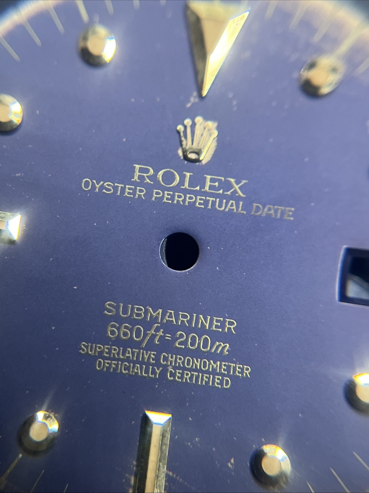 Genuine Rolex Submariner 1680 Blue Nipple Dial