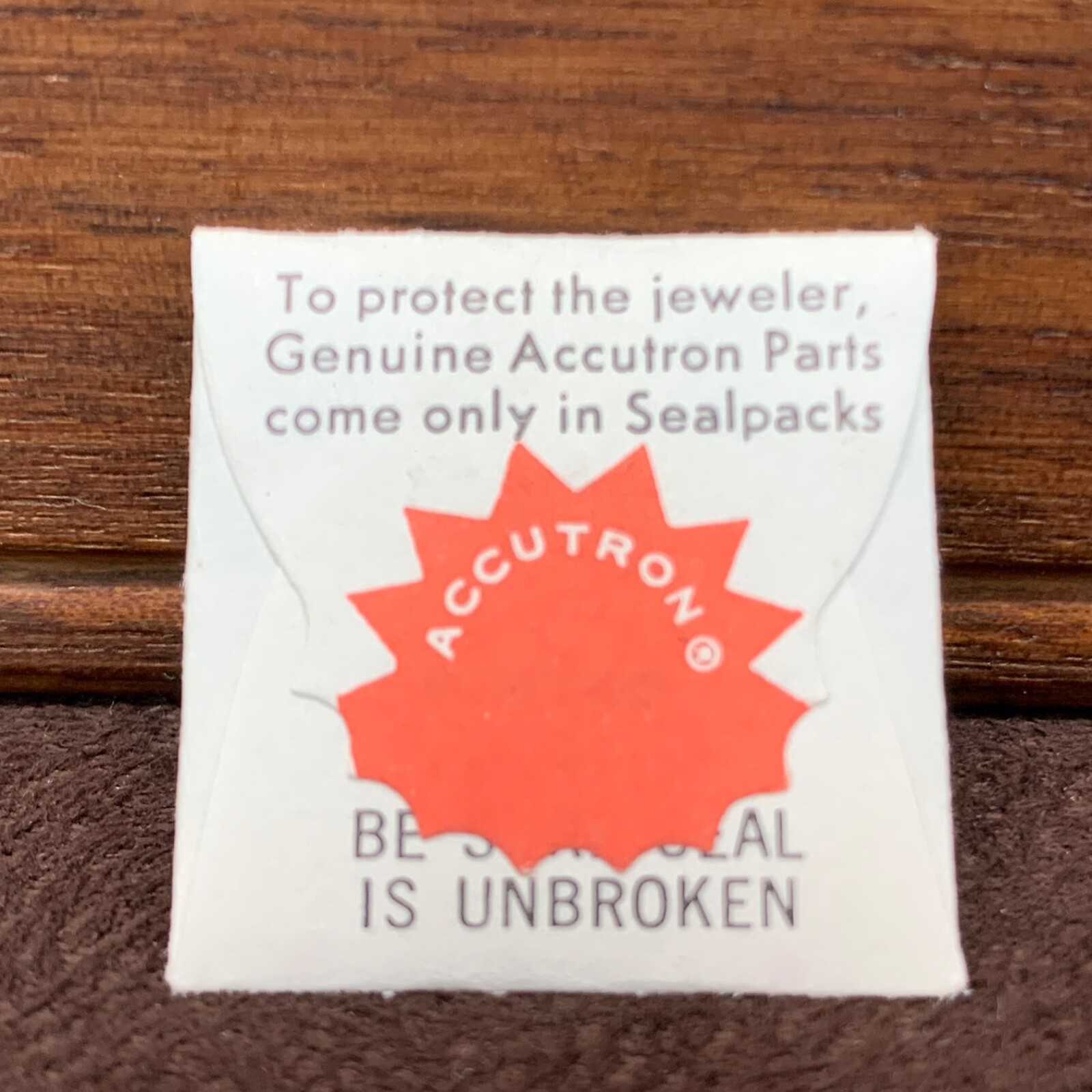 NOS Bulova Accutron 214 Chaton Screw Wristwatch Part #156