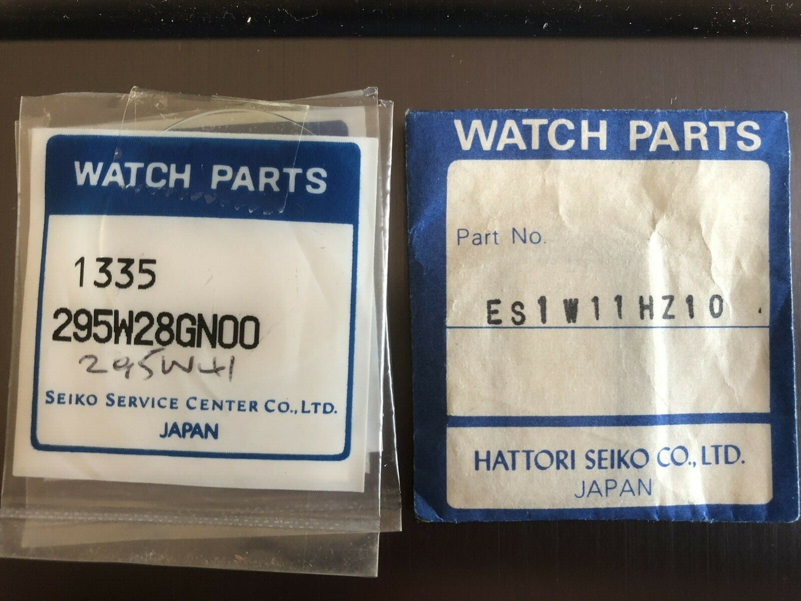 Seiko Watch Glasses all in original packaging NOS see photos for details.