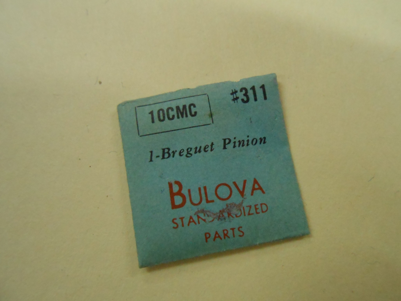 BULOVA watch part 10CMC BREGUET PINION #311 nos
