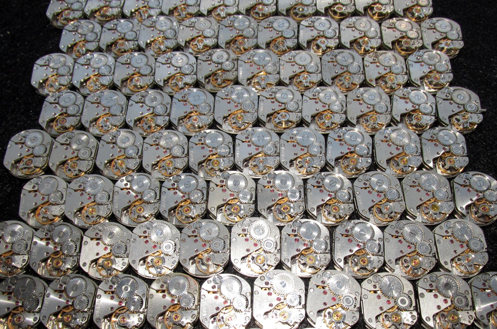 Lot 70 vintage ladies watch movements 16×13 mm Zarja Steampunk Art or repair DIY