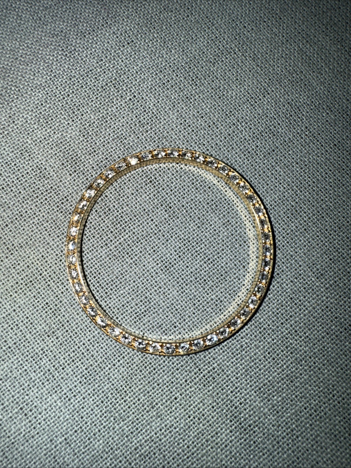 14k Gold Natural Diamonds Bezel For Rolex 36mm 1-1.5 CTs Diamond Total