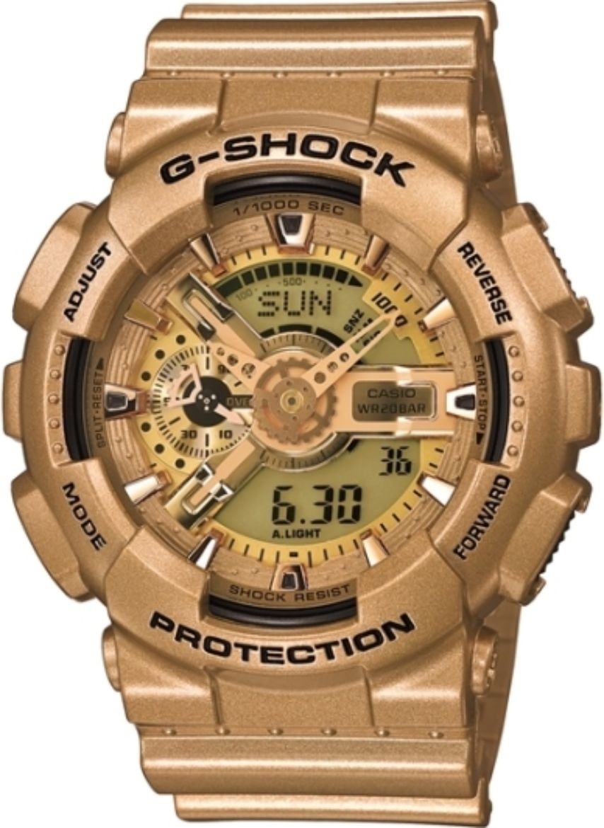 Genuine Casio G-Shock GA-110GD GA110GD gold tone resin watch bezel, case cover