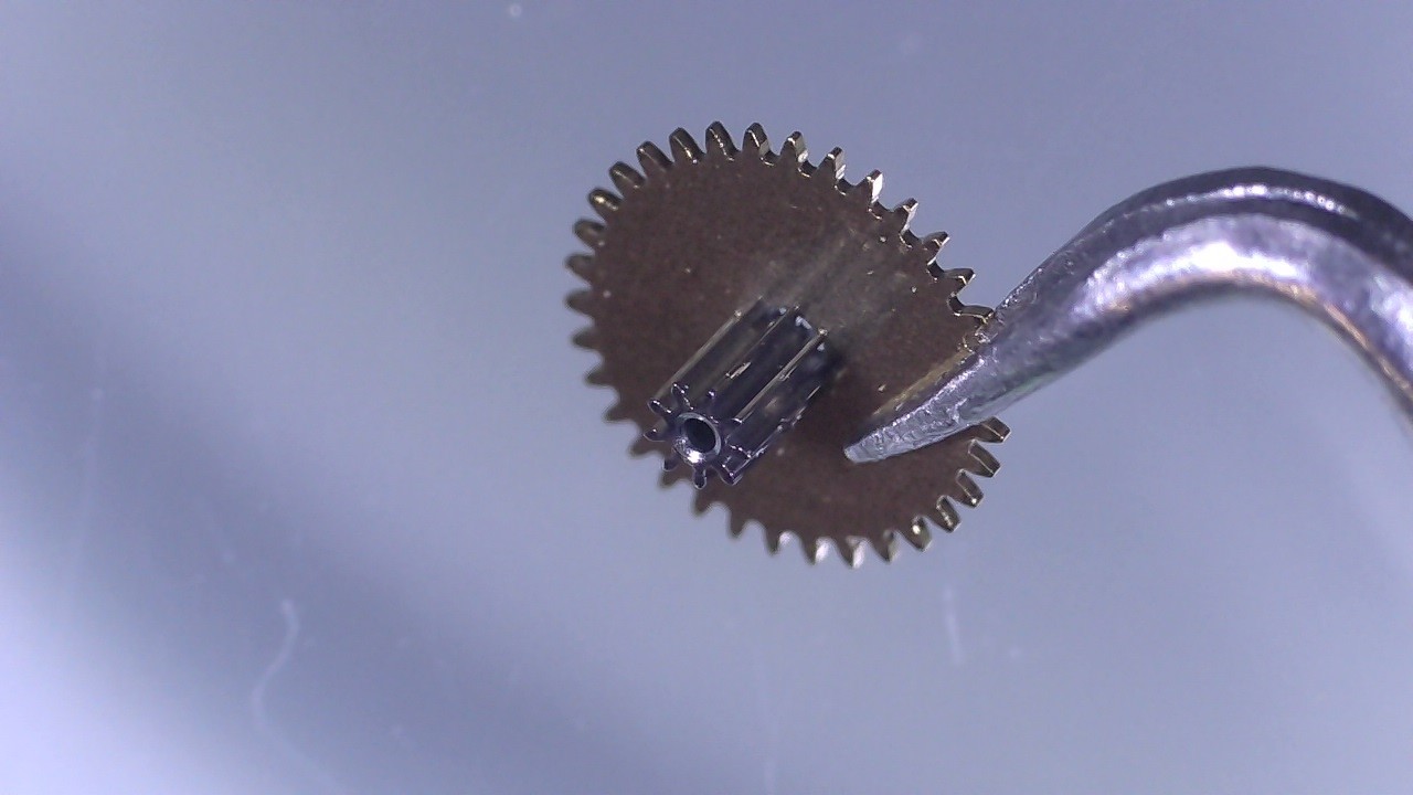 Eta 2897 Watch Wheel Part 260 (A01A51) Height 1.62 mm Ø 4.03 mm Brass Steel