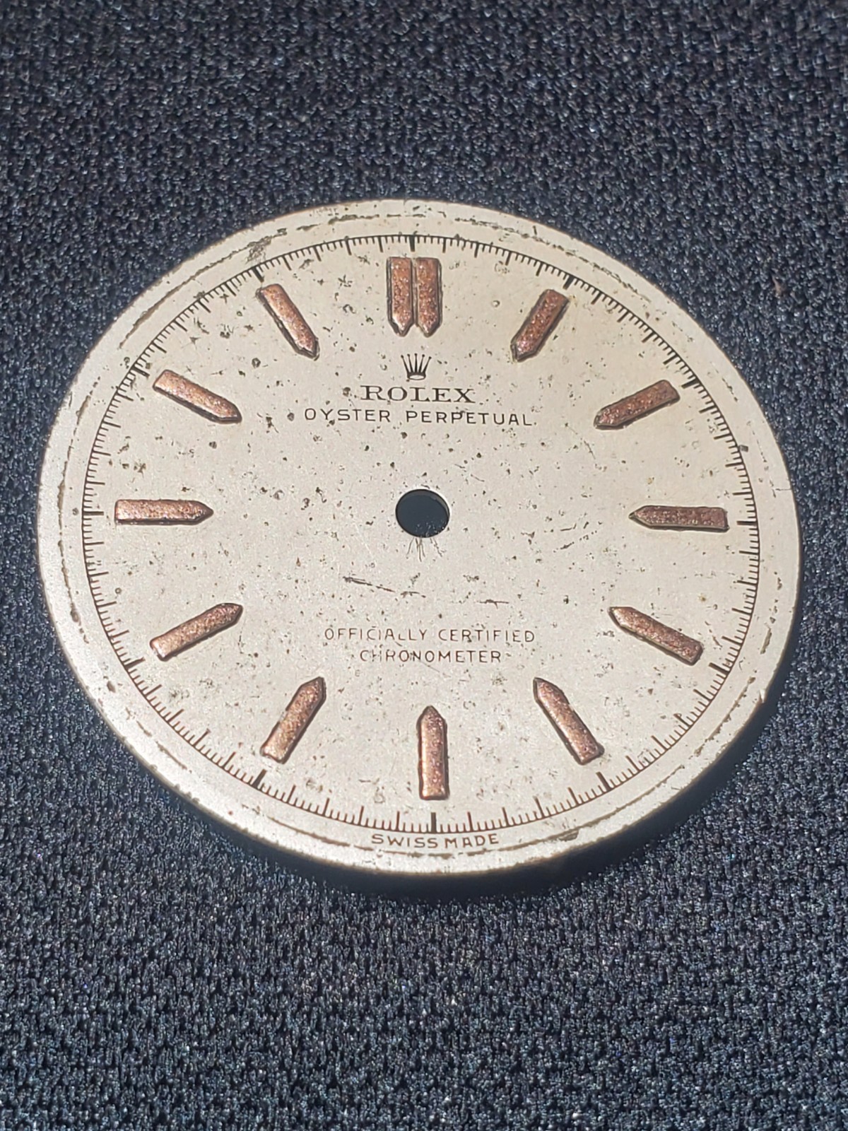 Rare & Orig. 40s Rolex Oyster Perpetual Bubbleback Dial Part