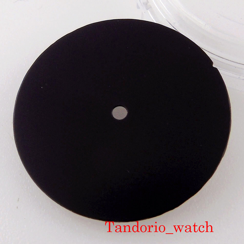 New Bliger 29mm Black Sterile No Logo Watch Dial For NH35 MIYOTA 8215 Movement
